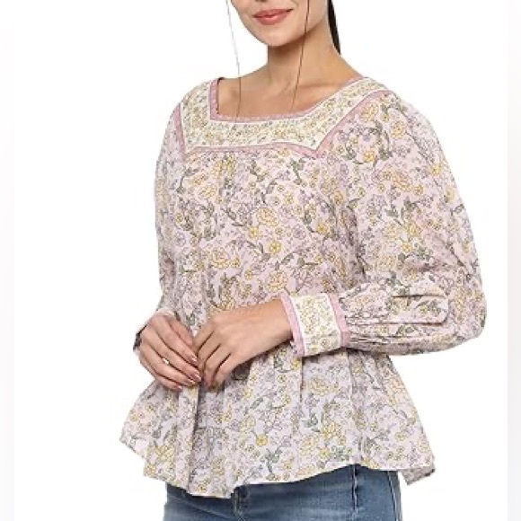 American Eagle Outfitters Pastel Floral Blouse - Picture 6 of 7